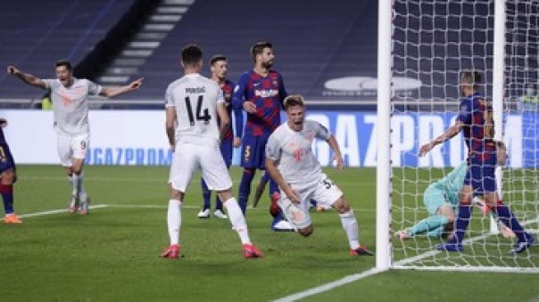 Bayern Munchen bantai Barcelona, Sabtu dini hari WIB. 