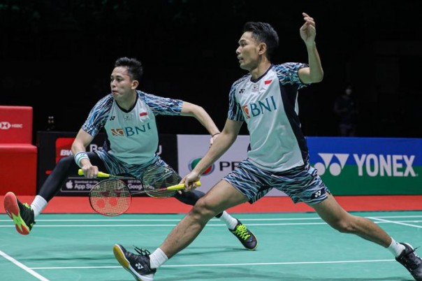 Foto : Fajar Alfian/Muhammad Rian Ardianto masuk ke perempat final Singapore Open 2022