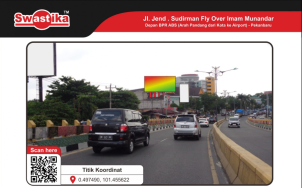 Sewa Baliho Murah di Riau – Jalan Jendral Sudirman Fly Over Imam Munandar