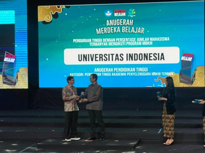 UI Sabet Penghargaan Peserta MBKM Terbesar