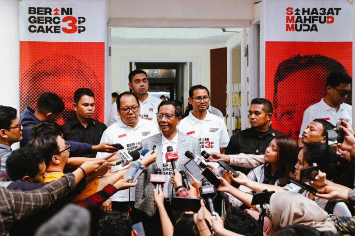Mahfud  Tingkat Kepuasan Bidang Polhukam Capai 79 Persen