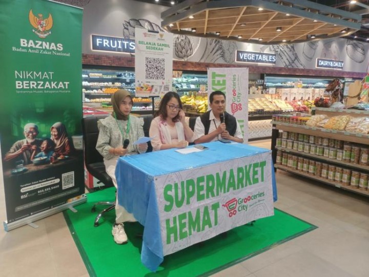 Launching Kerja Sama Belanja Sambil Bersedekah Baznas Ajak Masyarakat Belanja Di Grooceries City Supermarket