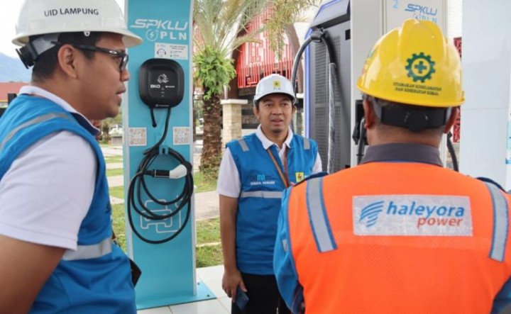 SPKLU PLN di Tol Trans Sumatera Siaga Layani Pemudik  Ini Titik Lokasinya
